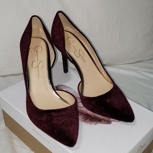 Jessica Simpson Velour Pumps